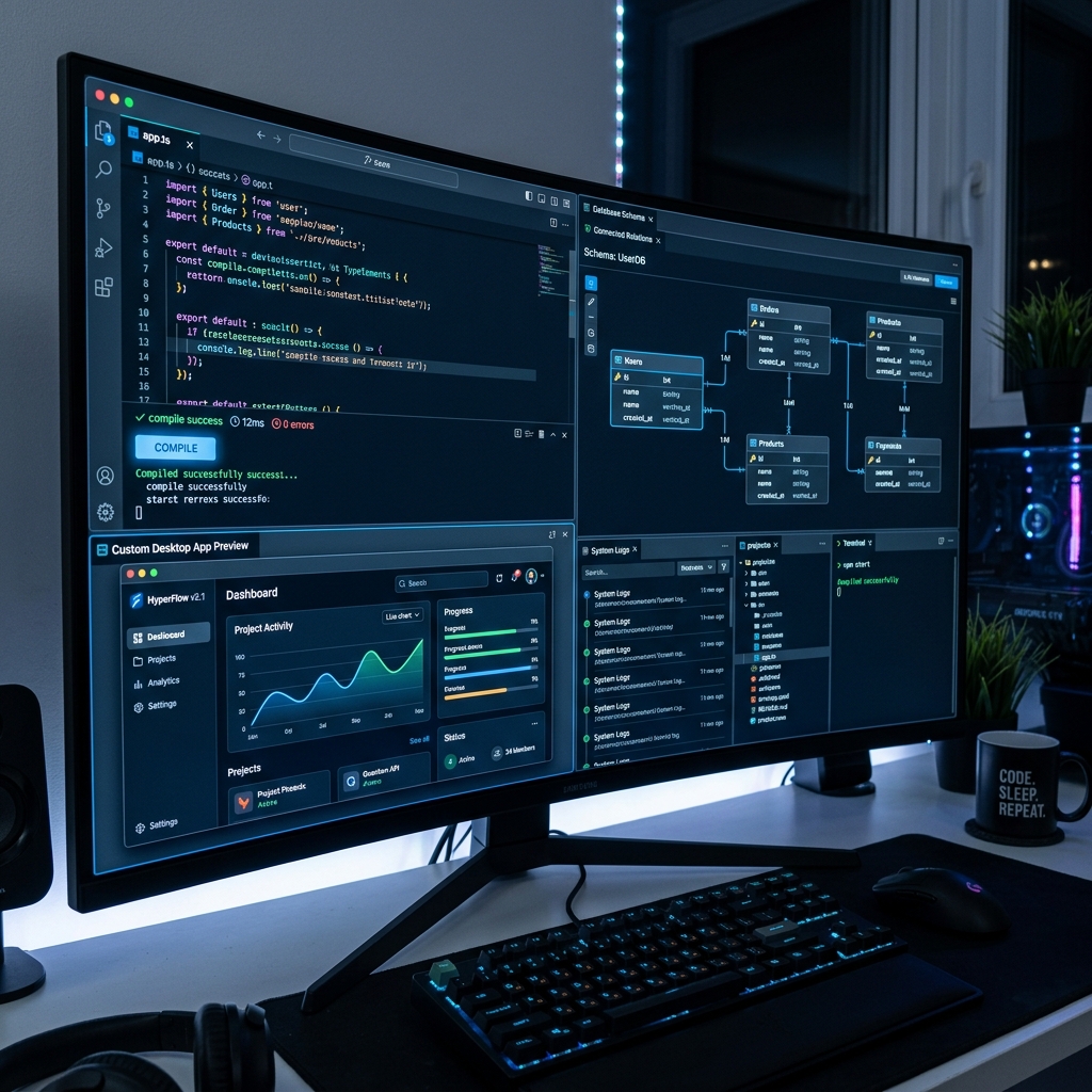 Custom Software Development Dashboard Showcase